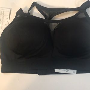 NEW Sports Bra  Black Large Wire-free
